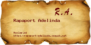 Rapaport Adelinda névjegykártya